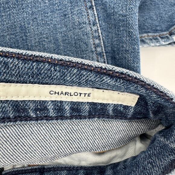 Citizens of Humanity Jeans Womens 24 Charlotte High Rise Button Fly Blue Denim - Picture 5 of 11